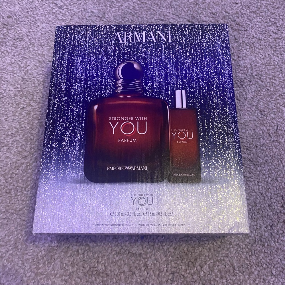 Armani Stronger With You Parfum Set BOX ONLY
